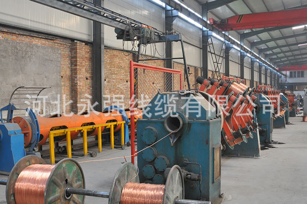 YJV銅芯電纜車(chē)間